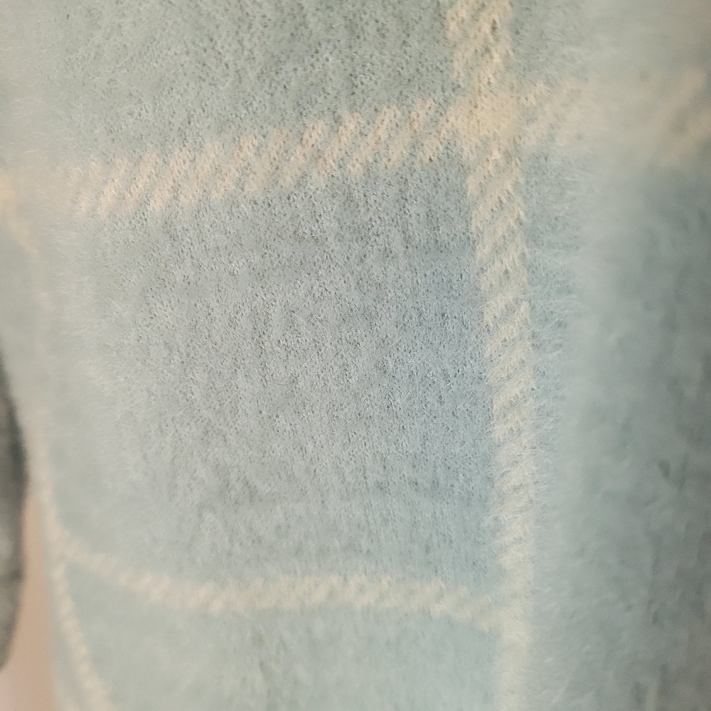 Z SUPPLY Tucker Plaid Shacket/Coat, NWOT, S, Morning Fog - Exc Quality!!🩵🤍 - Picture 11 of 16